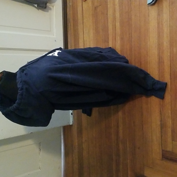 Yale, Champion, zippered, hooded, heavyweight sweatshirt, size XL, navy blue - Picture 4 of 6